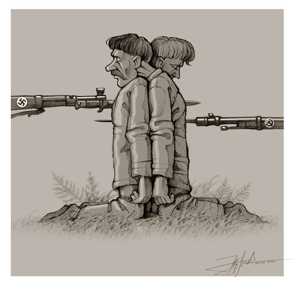 Малюнок "Волинська різня" Юрка Журавля.
